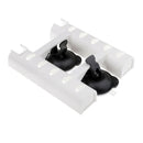 Suction Cup Fishing Rod Holder Boat Marine Tube Rod Rack 2 Tube Holder White