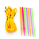 Multicolor Plastic Knitting Needles Crochet Hooks Knit Needle Diy Weave Too Z9I4