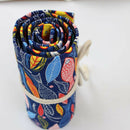 Colored Fish Canvas School Pencil Case 72 Holes Roll Pencil Case Large Pen  B8H5