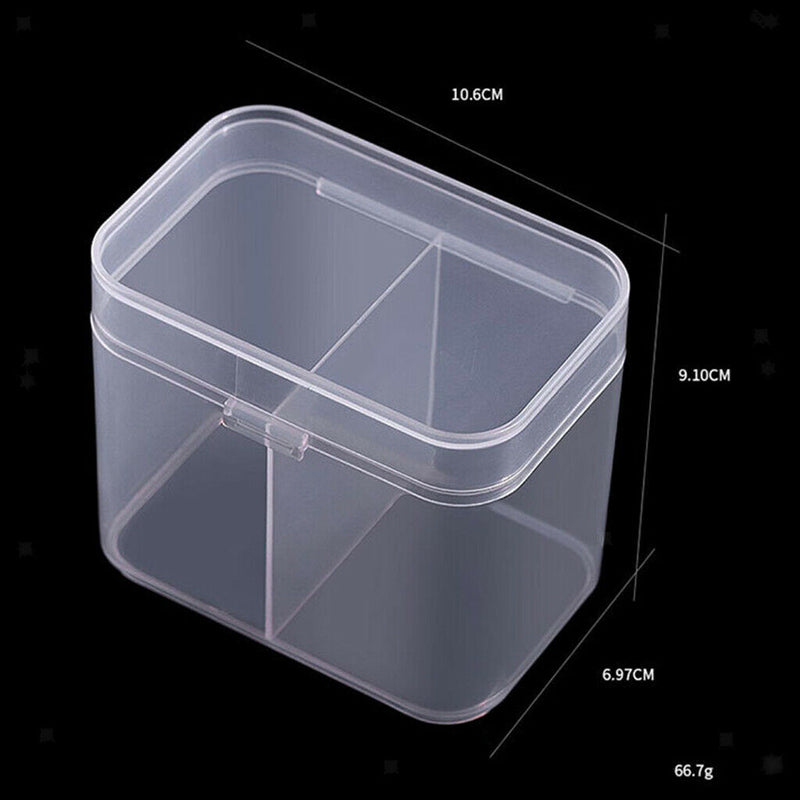 Plastic Makeup Rounds Cotton Swabs Towels Storage Box Crafts Container Case