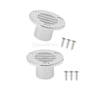 2Pcs 22mm Boat Deck Floor Drain Scupper Stainless Steel Plumbing Fitting