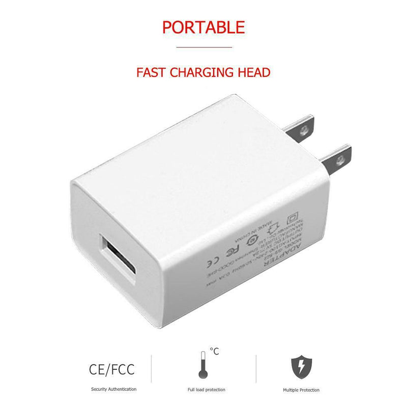GS-522 Portable Cellphone Travel 5V 2A USB Wall Charger Universal US Plug