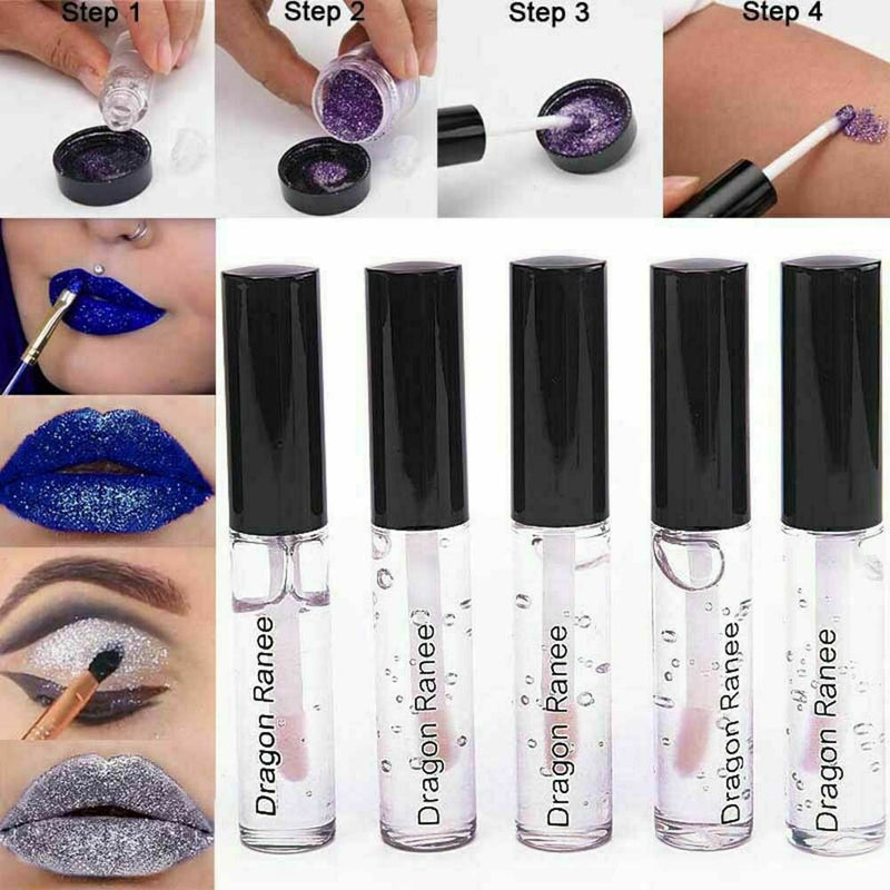 Fix Gel Face Body Primer Glue Fixing Loose Glitter Dust G E8T1 Eyeshadow Sh G6Q7
