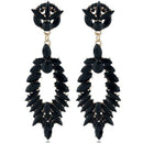 Retro Europe And America Exaggerated Water Drops Nightclub Stud Earrings Bl