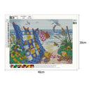 5D DIY Full Drill Diamond Painting Beach Life Cross Stitch Embroidery Kits