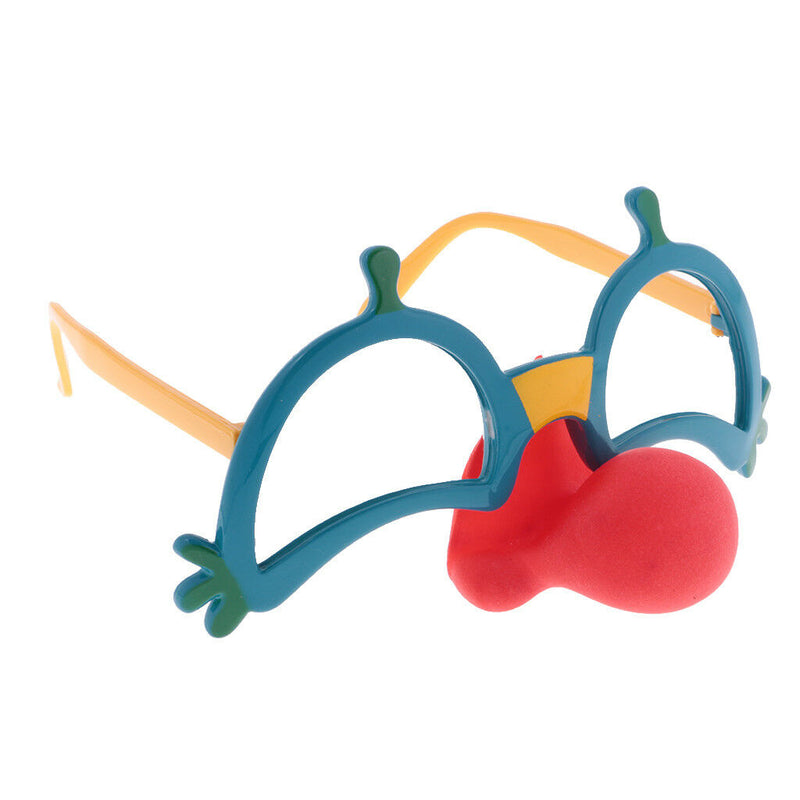 Funny Clown Red Nose Party Glasses Eyewear Costume Hallowmas Fancy Dress