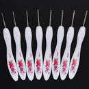 Crochet Hook Set Aluminum Alloy + Plastic Ergonomic Knitting Crochet Needle I6I5