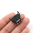 5x CR2032/CR2025 Half-Round Battery Coin Button Cell Socket Holder Case Black LJ