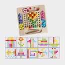 Kids Children Educational Wooden Clip Bead Game Matching Toys Birthday Gifts
