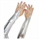 1 pair Glam Arm Warmer Goth Wet Look Shiny Metallic Fingerless Gloves Clubw U3L1