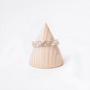 Unfinished Cone Wooden Bracelet Watch Jewelry Display Stand Holder Organizer