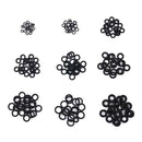 225 x Rubber O Ring O-Ring Washer Seals Assortment Black Car Air Gas Kit 18 Size