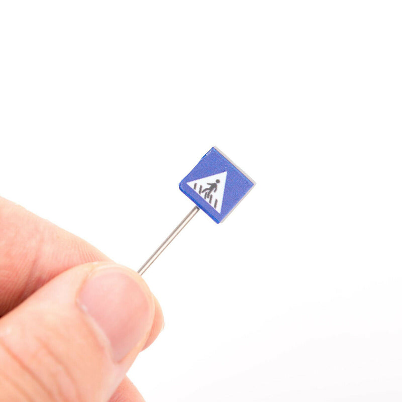 Set of 14 1/87 Scale Traffic Signage DIY Micro Landscape Freeway Scene