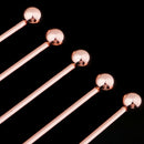 5Pcs Stainless Steel Stirrer Beverage Stirrers Stir Cocktail Swizzle Stick- K2N2