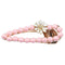 Korean Flower Beads Fringe Headwear Women Ponytail Duckbill Clip (Pink) A#S