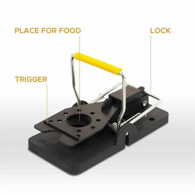 Mouse Trap, Reusable and Easy To Use Snap Traps, Pack of 6