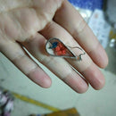Pressed Flower Teardrop Earrings V9Y4