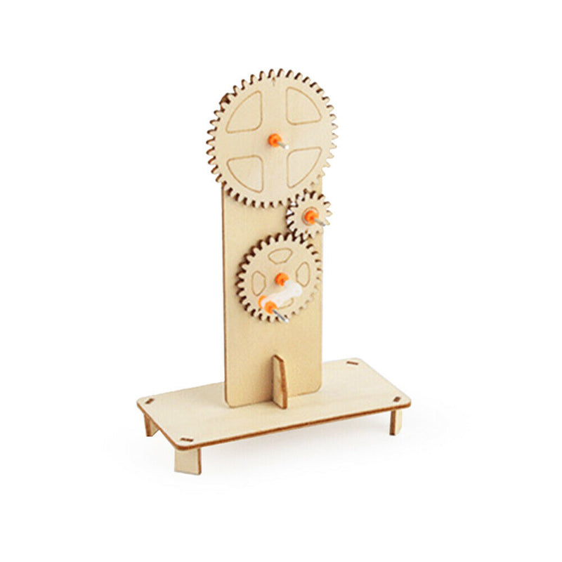 DIY Mechanical Gear Assembly Materials Kit Kids Science Physics Experiment Toys