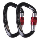 4x Lightweight Heavy Duty Self Lock Carabiner Locking Carabiners for Hiking