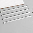 15cm Transparent Straight Ruler Students Stationery Simple Triangular RulersBX