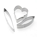 3pcs/set Orchid Flower Petal Mold Cookie Cutter Fondant Cake Tool