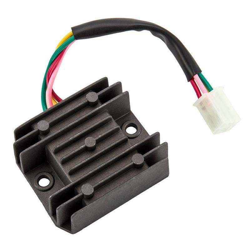 Universal 4 Wire Full Wave Black Motorcycle Regulator Rectifier 12V DC Bike