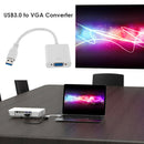 USB 3.0 to VGA Video Display Adapter 1080P Multi-Display Converter (White)