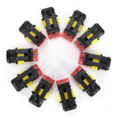 5x 2Pin Car Waterproof Electrical Connector Plug With Wire AWG Marine Black@LJ