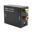Optical Digital Stereo SPDIF Toslink Coaxial Signal to Analog Adapter (A) A