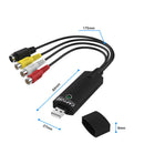 Usb 2.0 Video Capture Card,Built-In Conversion Chip,Support Pal/ Ntsc Video