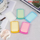 50PCS Disposable Sliding  Box Soap Paper Washing Hand Clean Scented Slice Shee_