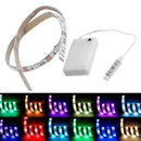 1X(4.5V Battery Operated 50Cm Rgb Led Strip Light Waterproof Craft Hobby Li