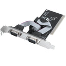 2 port PCI serial RS232 DB9 adapter card controller support - computer card F7W6