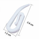 100pcs Practical Curtain Hanging Hooks Curtains Tape Gliders Curtain Hook