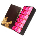 18Pcs Creative Gradient simulation rose Soap flower Rose red