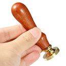Wood Handle Metal Sealing Wax Stamp Sundries Pattern Wax Seal Stamp (A47) A