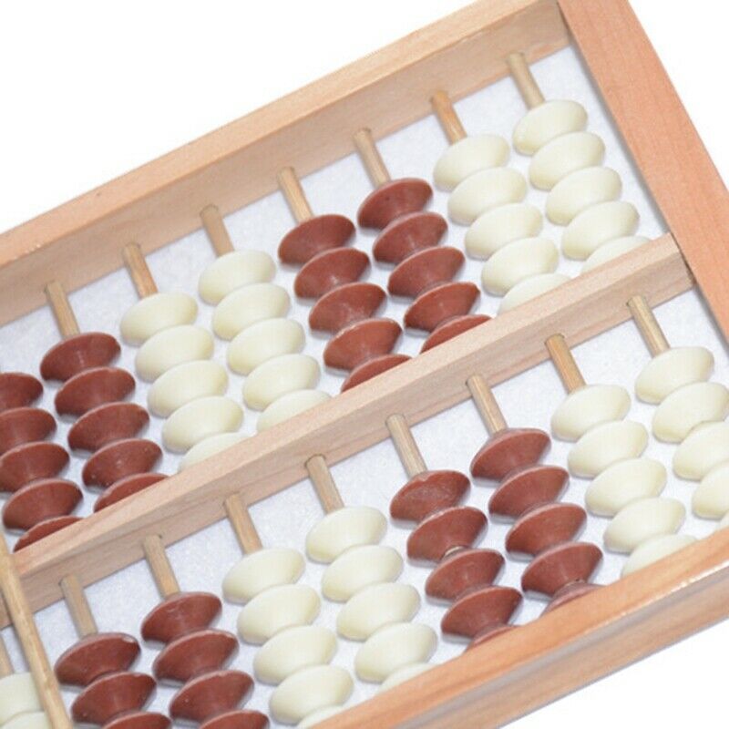 Abacus Soroban Beads Column Kid School Learning Aid Tool Math Business Chin J2Y4