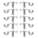 10pcs Metal Curtain Rod Brackets Pole Holders Single No Drilling for Drapery