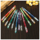 1Set 12 1.0mm colors Glitter Gel Pens for Crafts Scrapbooking DIY Gift Card P4V8