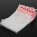 100 Small Clear Bags Plastic Poly Baggy Grip Self Seal Resealable Zip Lock