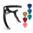 Guitar Capo Guitar Accessories Trigger Capo with 6 Free Guitar Picks for Ac