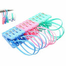 Pack of 12 Clothes Peg Clip Pins Rope Hanging Clothesline Windproof Hanger  V4L1
