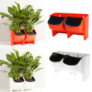 Set of 2 Stackable Vertical Flower Pots, Wall Hangers Planters for Indoor
