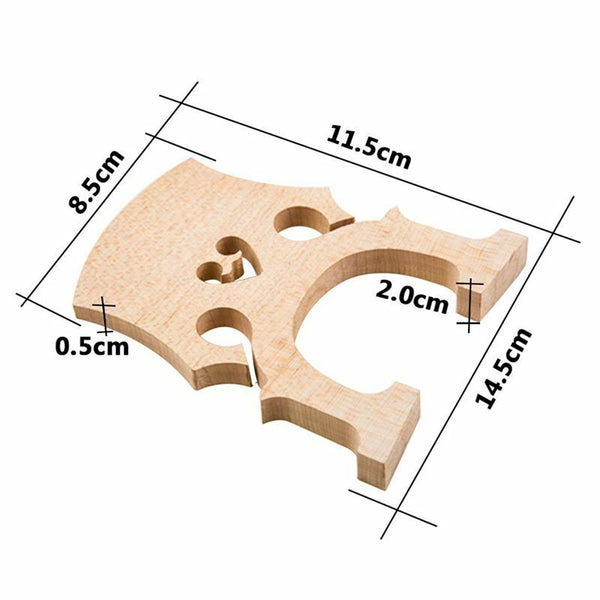 Professional Cello Bridge for 1/8 Size Cello Exquisite Maple Material