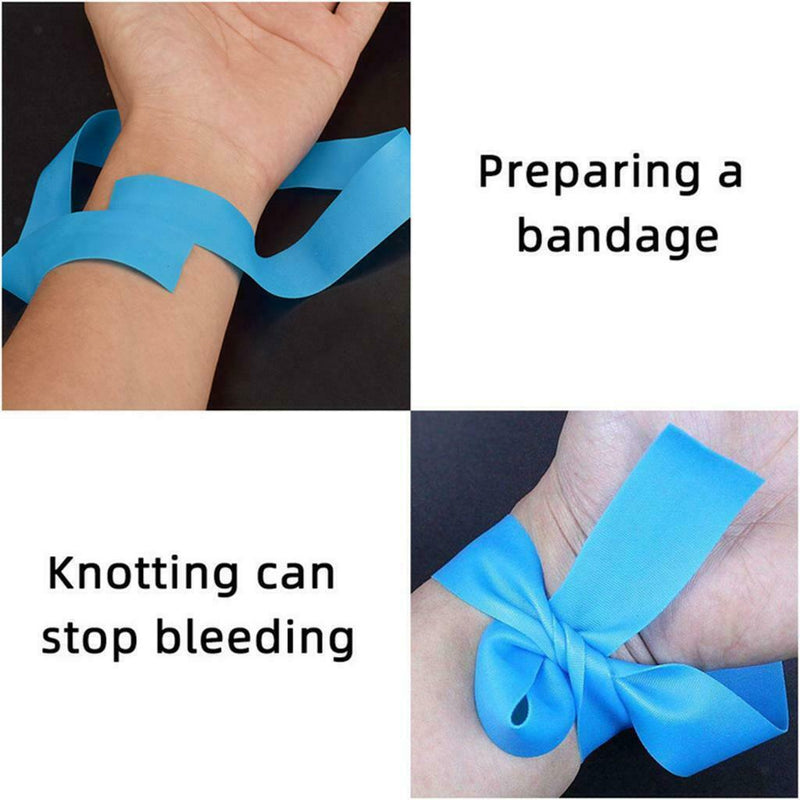 20 Rolls 1'' Disposable Paramedic  Tourniquet First Aid Set For Camping