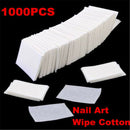 1000 Nail Polish Remover Cleaner Wipes Acrylic UV Gel Tips Cotton Pad Lint Free