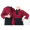 Red Chef Waiter Double-breasted Coat Uniform Long Sleeve Jacket Clothes L