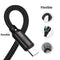 Nylon Braided USB-C Charging Cable for Surface Pro 6/5/4/3 Surface Laptop 1 H5X7
