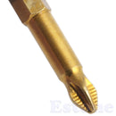 5Pcs 1/4" Hex Shank Titanium Coated Anti Slip Electric Screwdriver Bits PH2 50mm