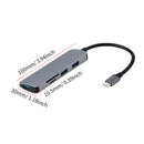 USB 3.0  TF Type C Aluminum Alloy USB C Hub Computer Accessories 5 In 1